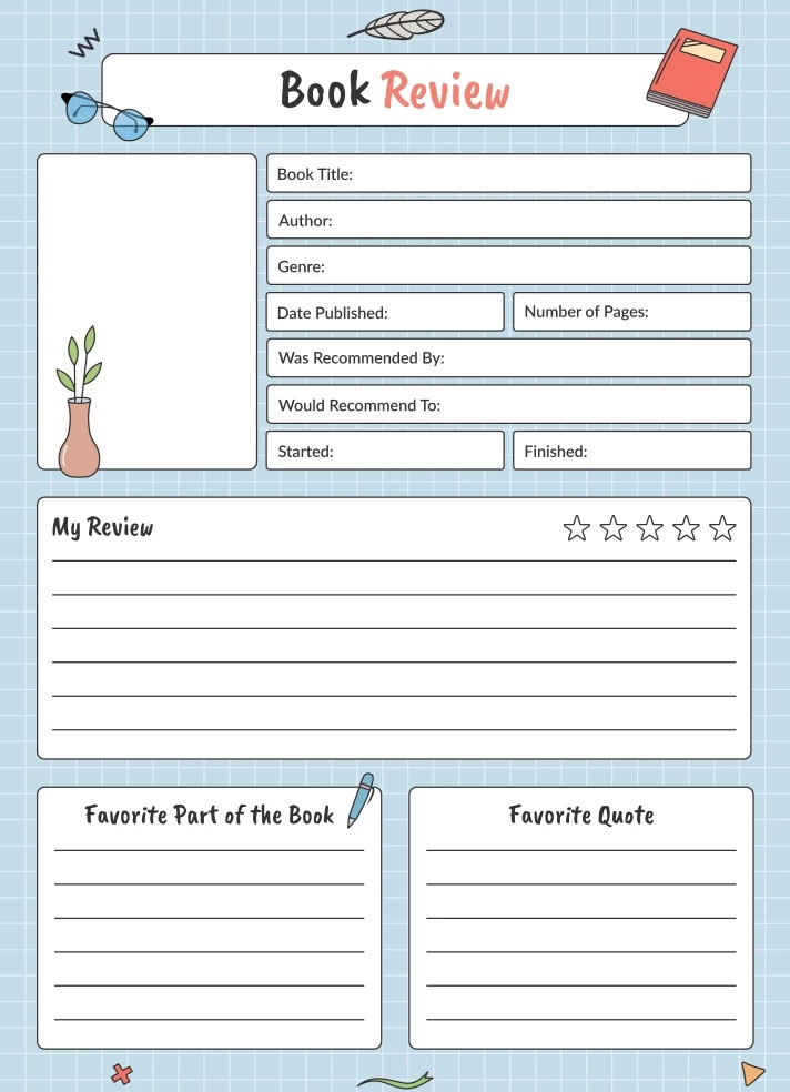 Book Report Free Google Docs Template