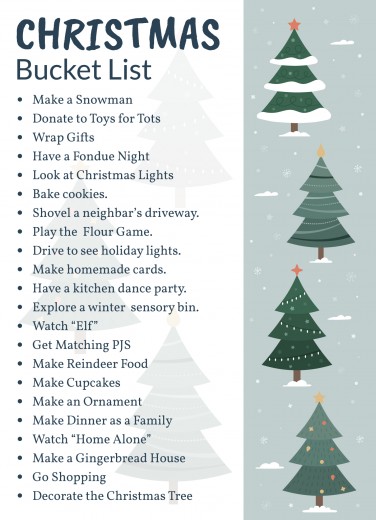 Christmas Bucket List Free Google Docs Template - gdoc.io