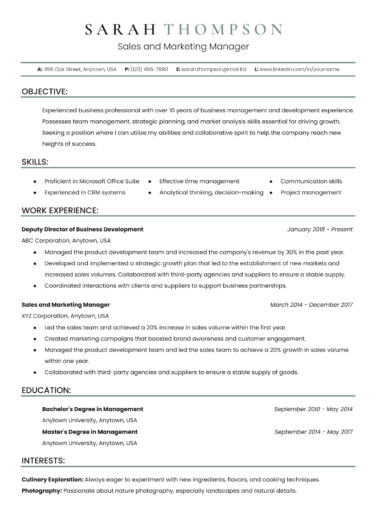 Easy Resume Free Google Docs Template