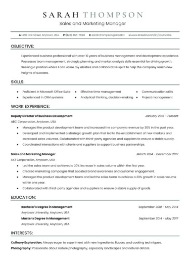 Easy Resume Free Google Docs Template