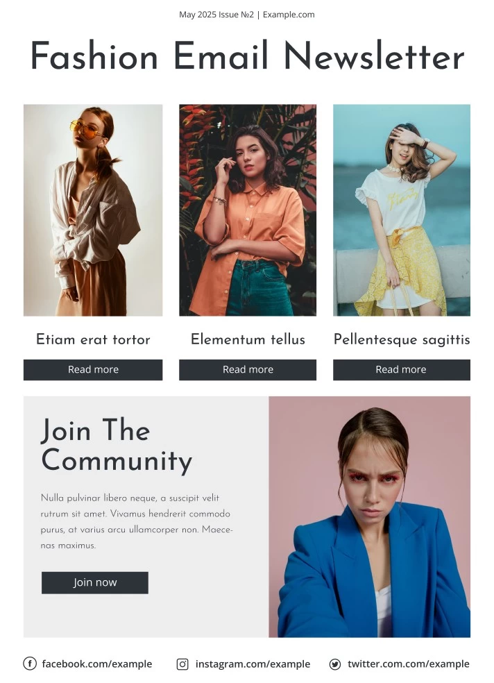 Email Marketing Newsletter Free Google Docs Template