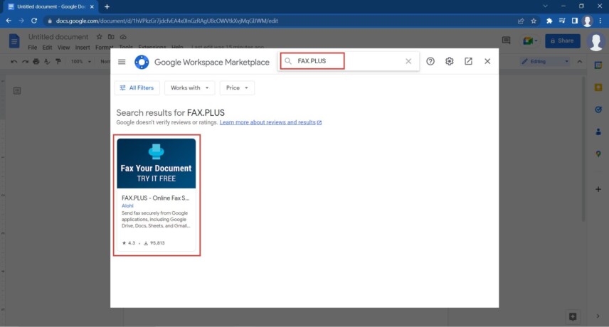 How to Fax from Google Docs