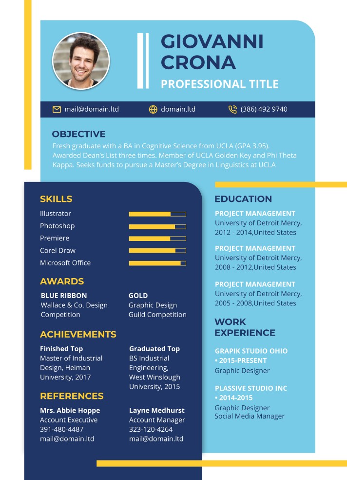 Fresher Resume Free Google Docs Template