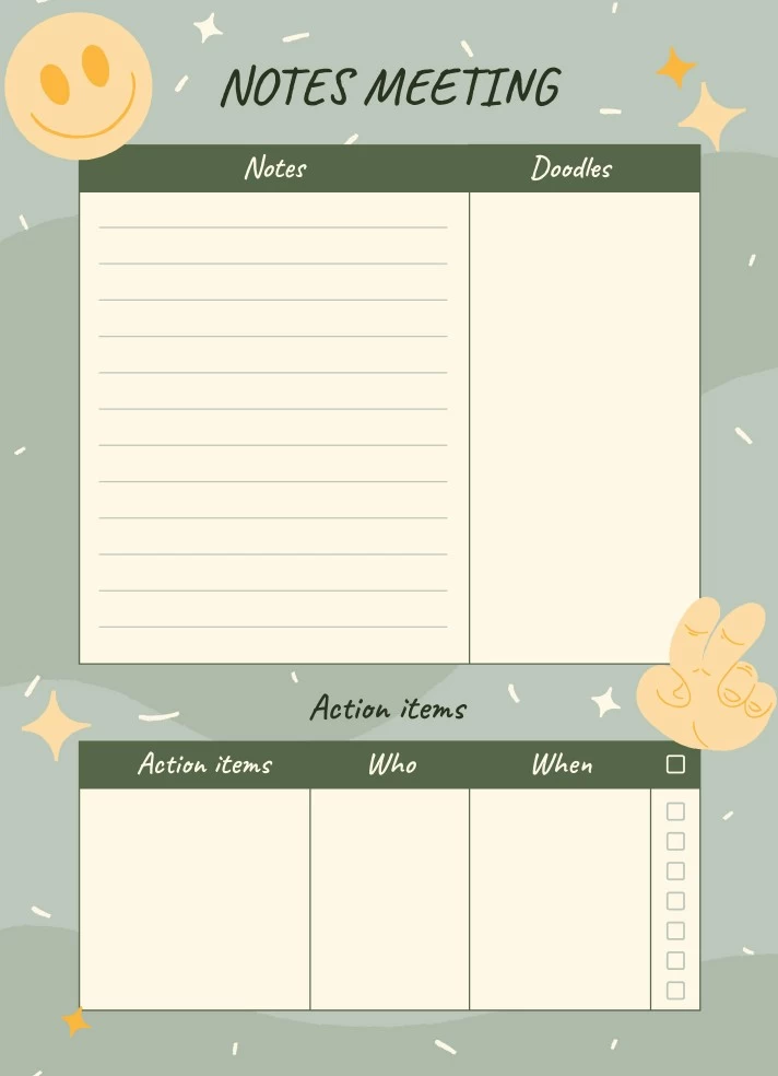 Fun Meeting Agenda Free Google Docs Template