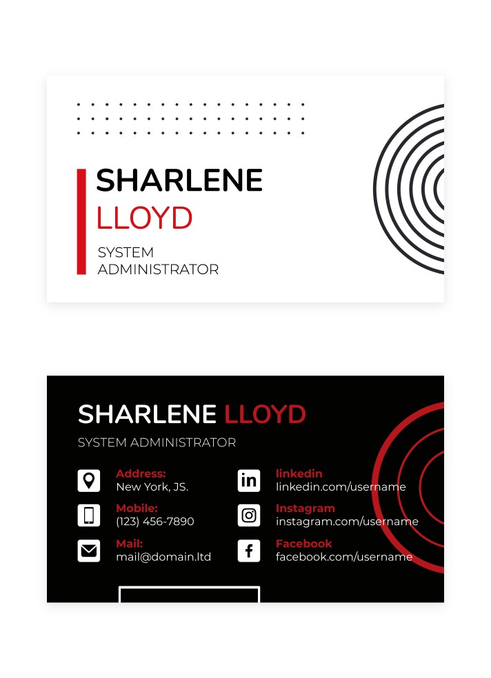 Geometric Business Card Free Google Docs Template