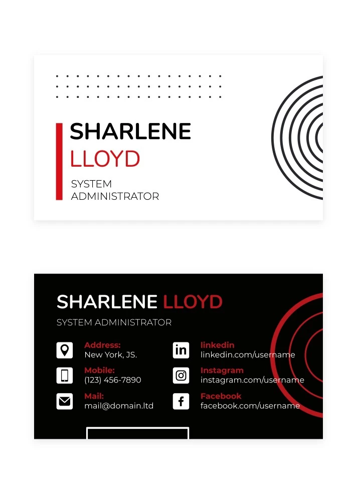 Geometric Business Card Free Google Docs Template