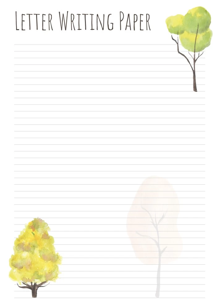 Letter Lined Paper Free Google Docs Template