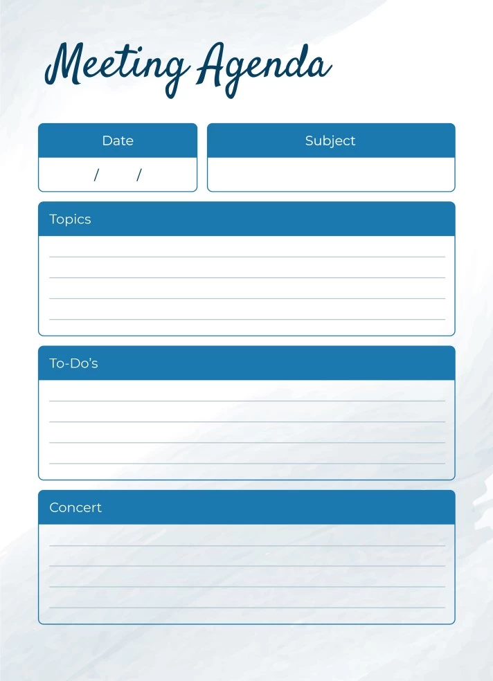 Manager Meeting Agenda Free Google Docs Template