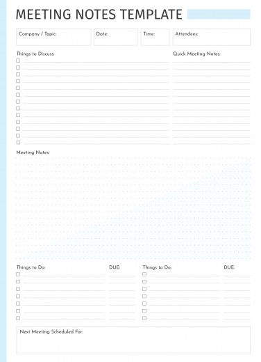 Free Meeting Note Templates In Google Docs, Google Sheets