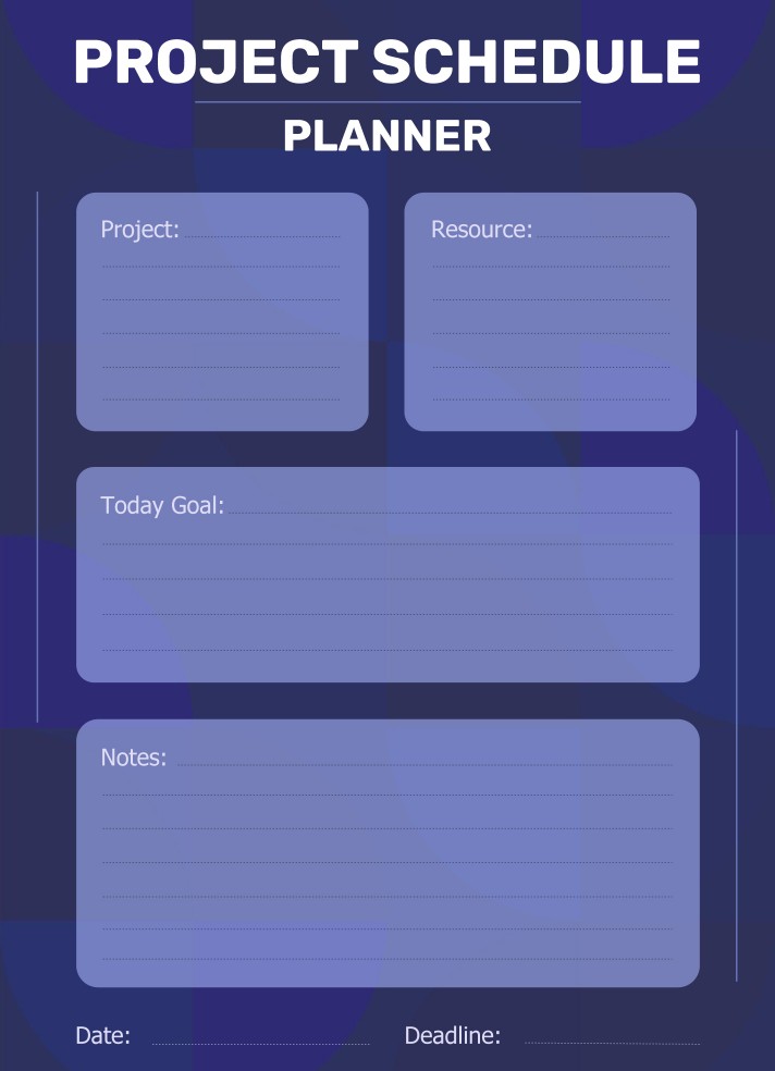 Modern Project Management Planner Free Google Docs Template