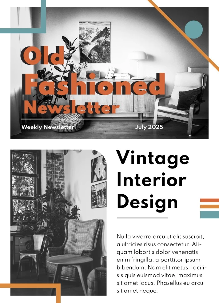 Old Style Newsletter Free Google Docs Template