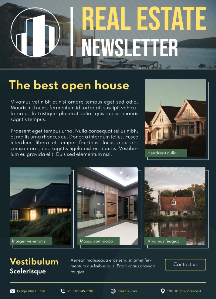 Weekly Real Estate Newsletter Free Google Docs Template