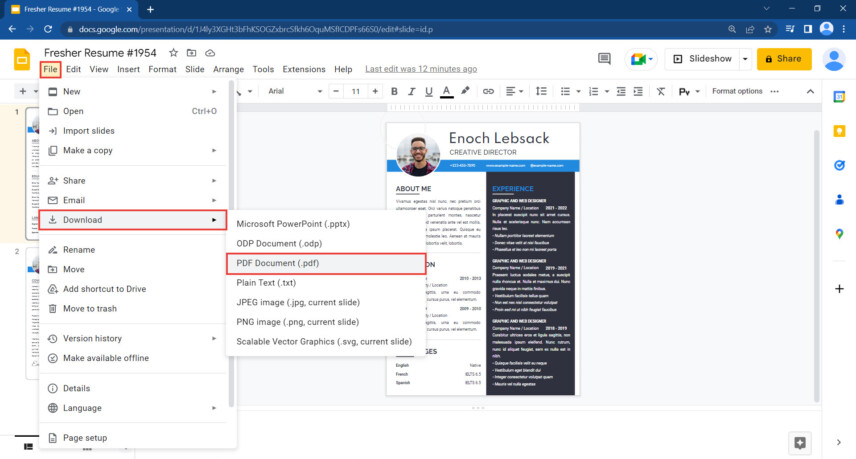 How to Save Google Docs in PDF for Print