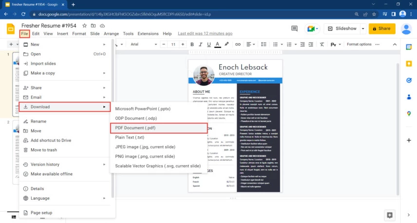 How to Save Google Docs in PDF for Print