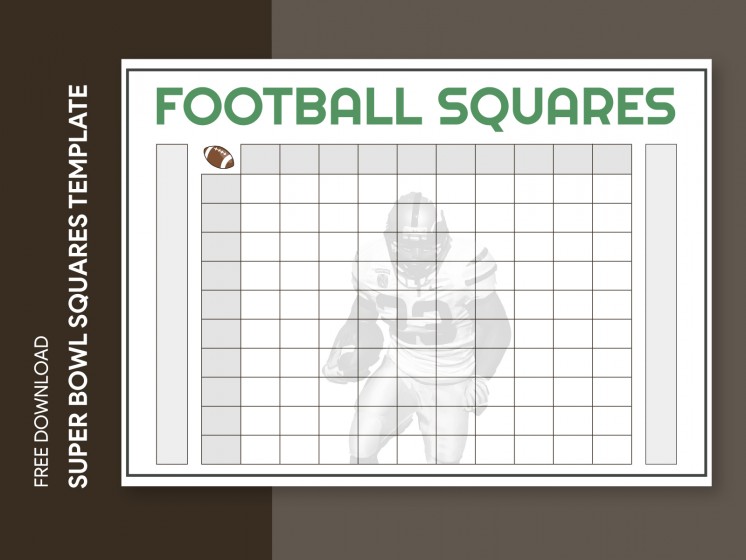 Printable Super Bowl Squares Free Google Docs Template 