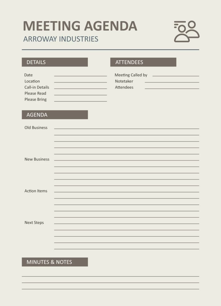 Team Meeting Agenda Free Google Docs Template