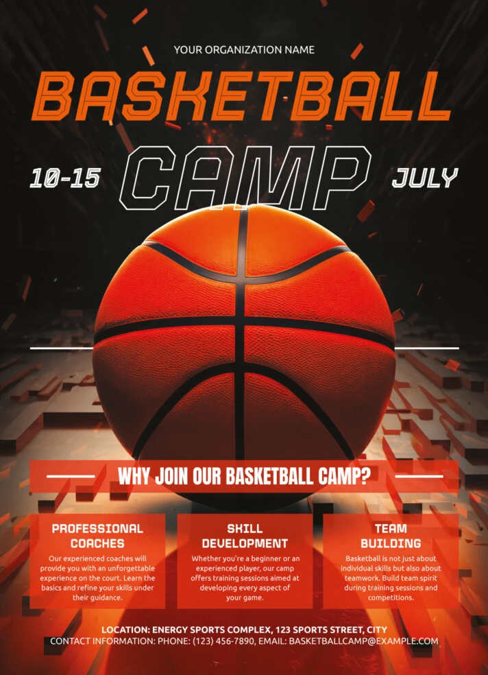 Basketball Camp Flyer Free Google Docs Template