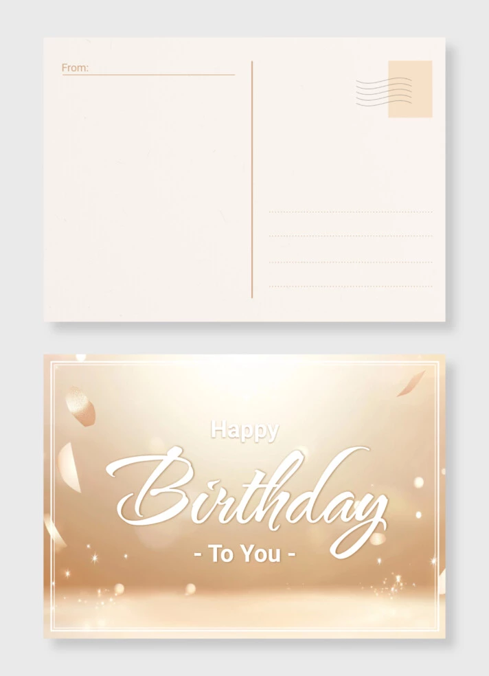 Birthday Postcard Free Google Docs Template