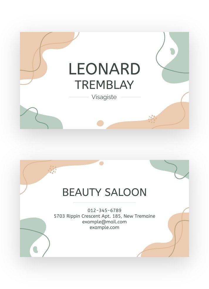 Beauty Salon Business Card Free Google Docs Template