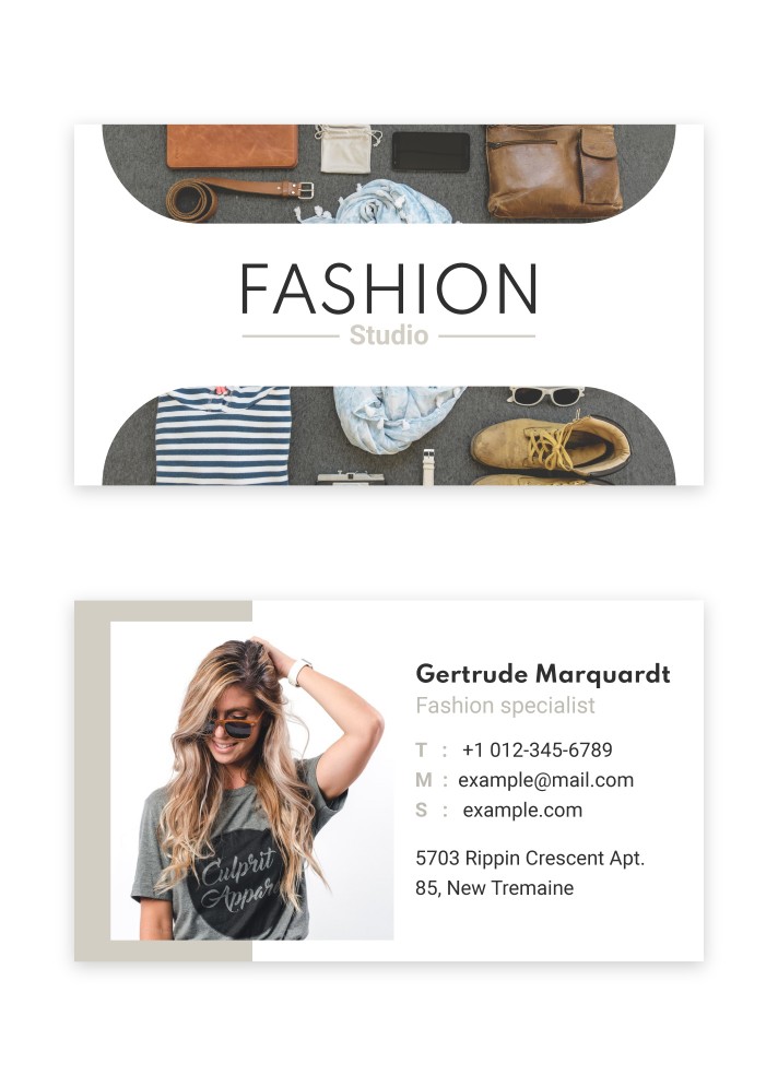 Fashion Designer Studio Business Card Free Google Docs Template