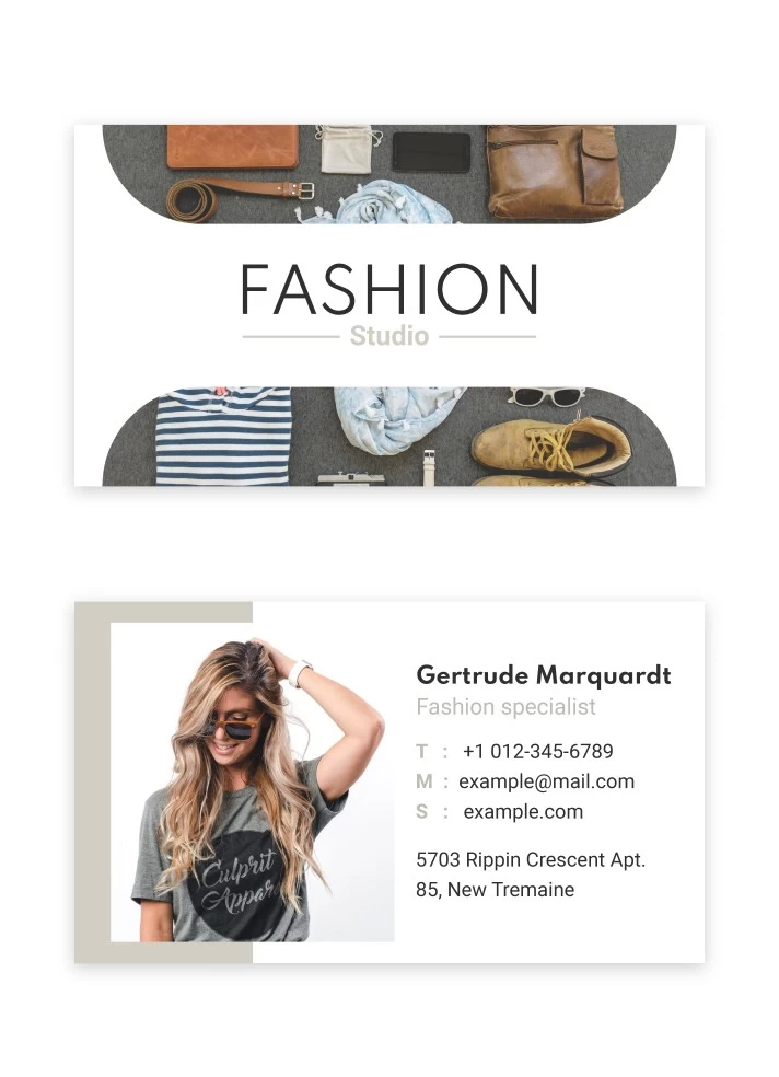 Fashion Designer Studio Business Card Free Google Docs Template