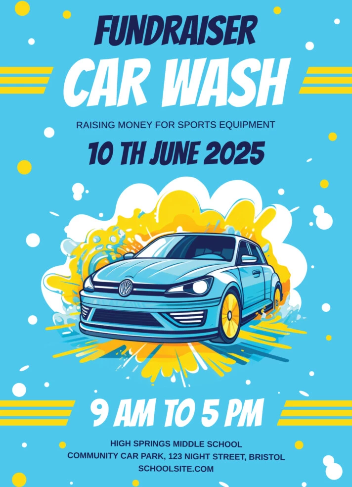 Car Wash Fundraiser Flyer Free Google Docs Template