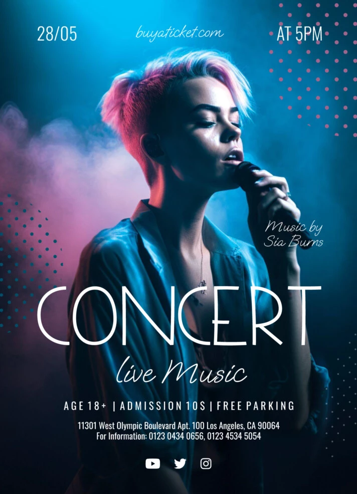 Concert Flyer Free Google Docs Template