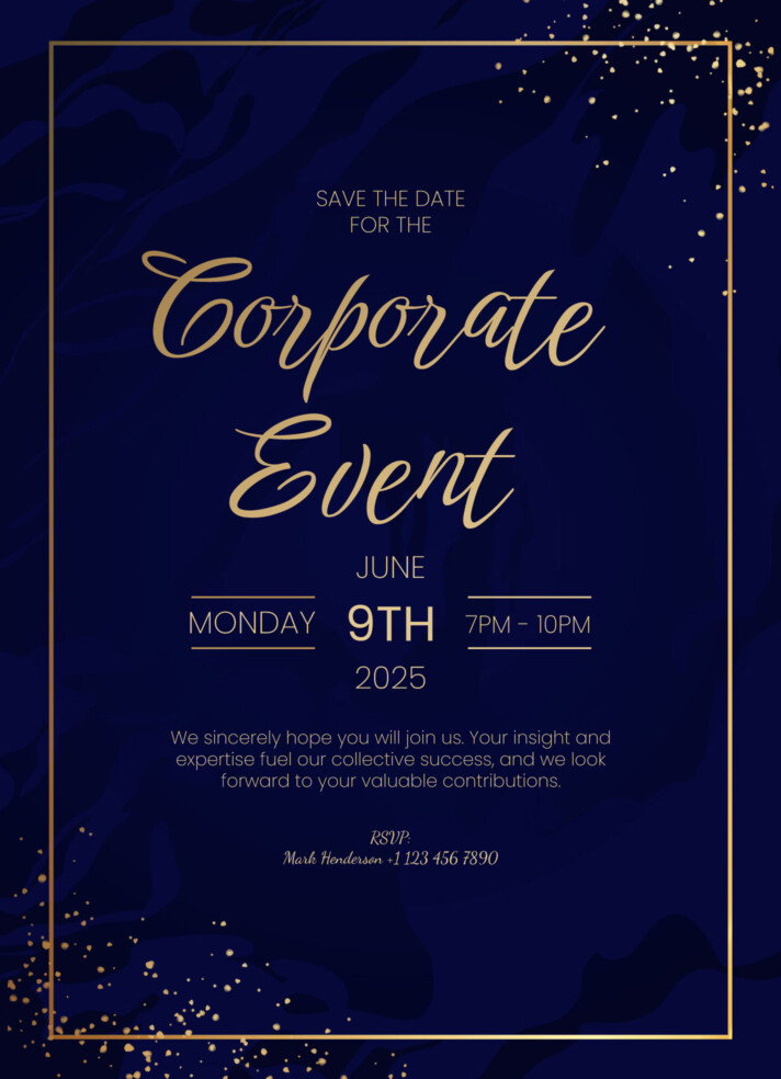 Corporate Event Invitation Free Google Docs Template