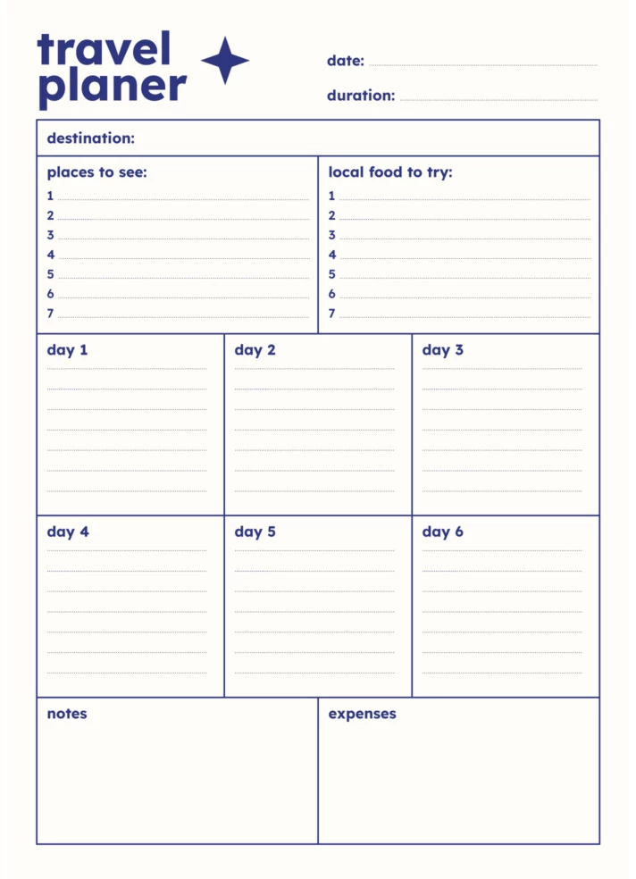 Custom Travel Itinerary Free Google Docs Template