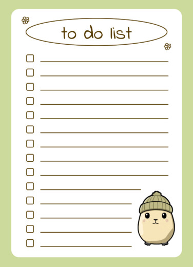 Cute To Do List Free Google Docs Template