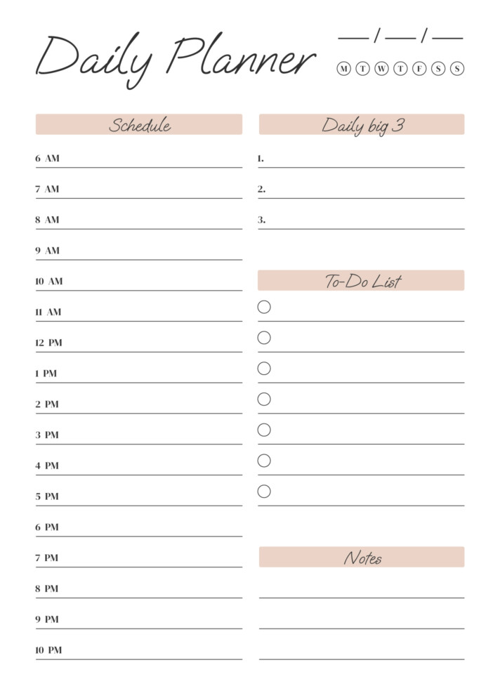 Daily Itinerary Free Google Docs Template