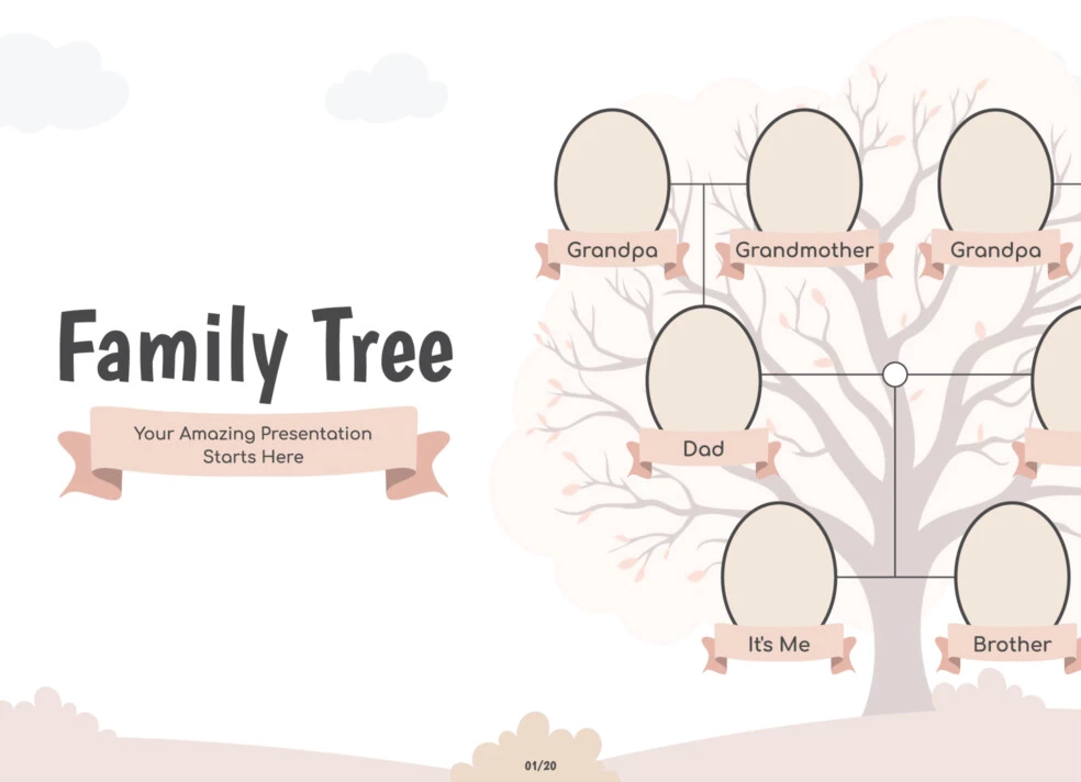 Family Tree Presentation Free Google Slides & PowerPoint Template