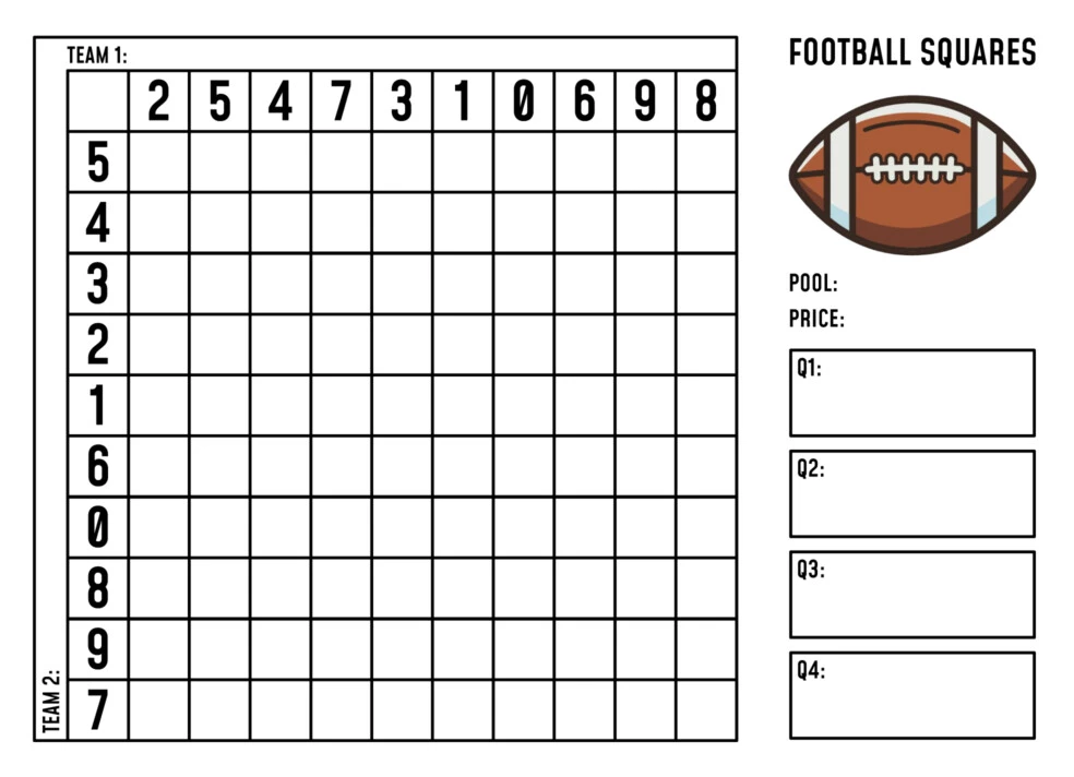 Football Pool Free Google Docs Template