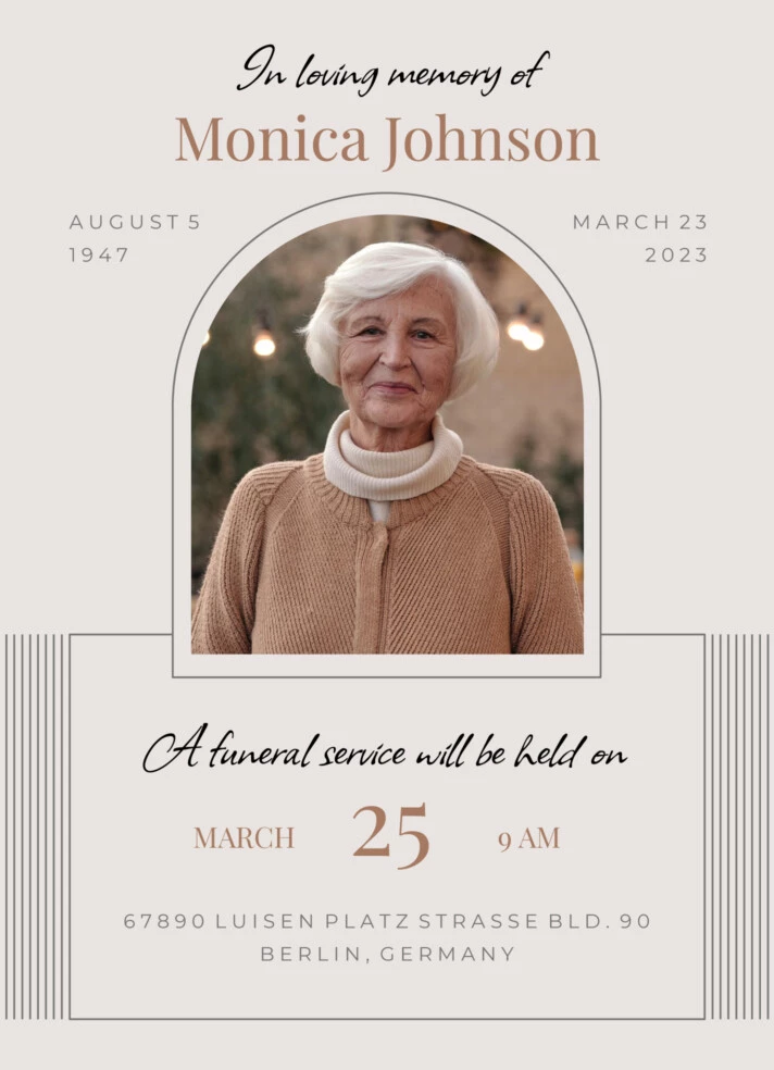 Funeral Program Flyer Free Google Docs Template