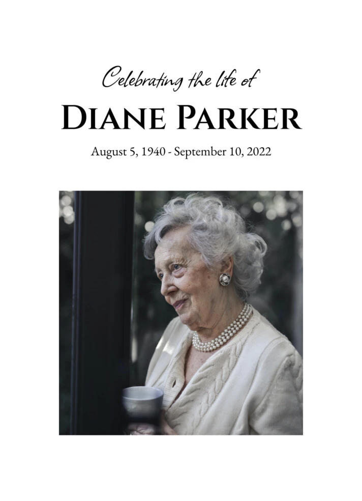 Funeral Service Program Free Google Docs Template