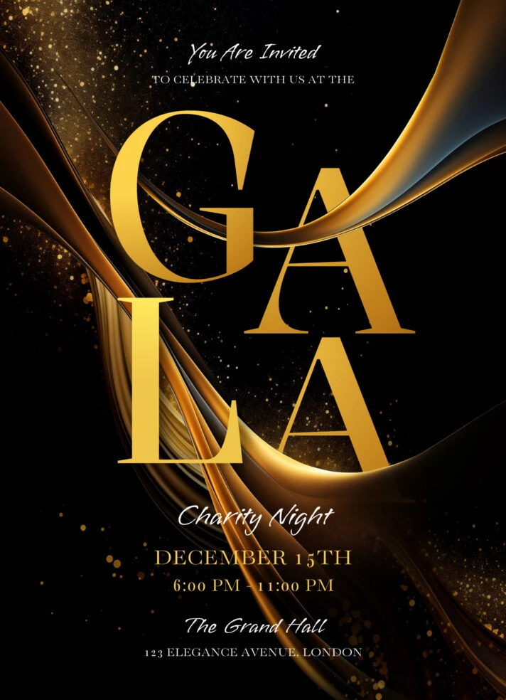 Gala Invitation Free Google Docs Template
