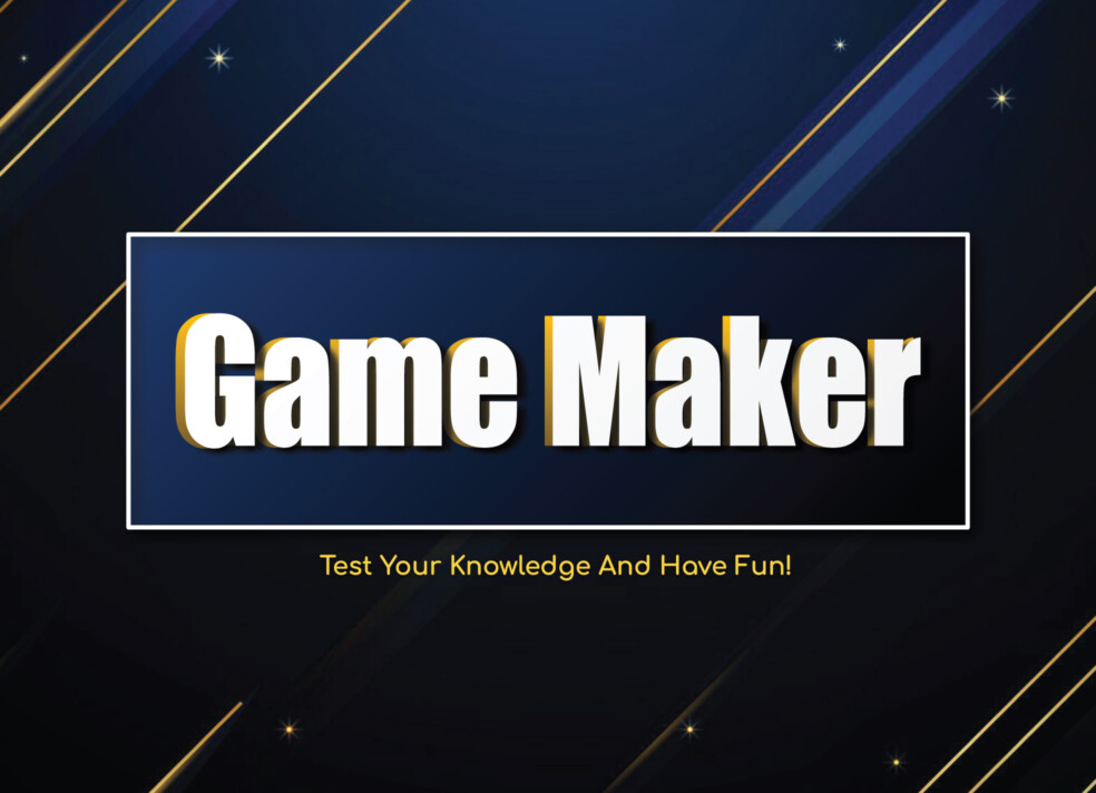 Game Maker Free Google Slides & PowerPoint Template