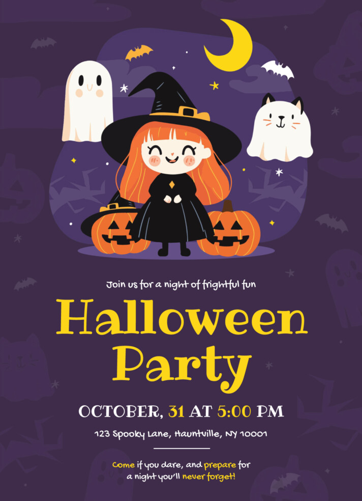 Halloween Invitation Free Google Docs Template