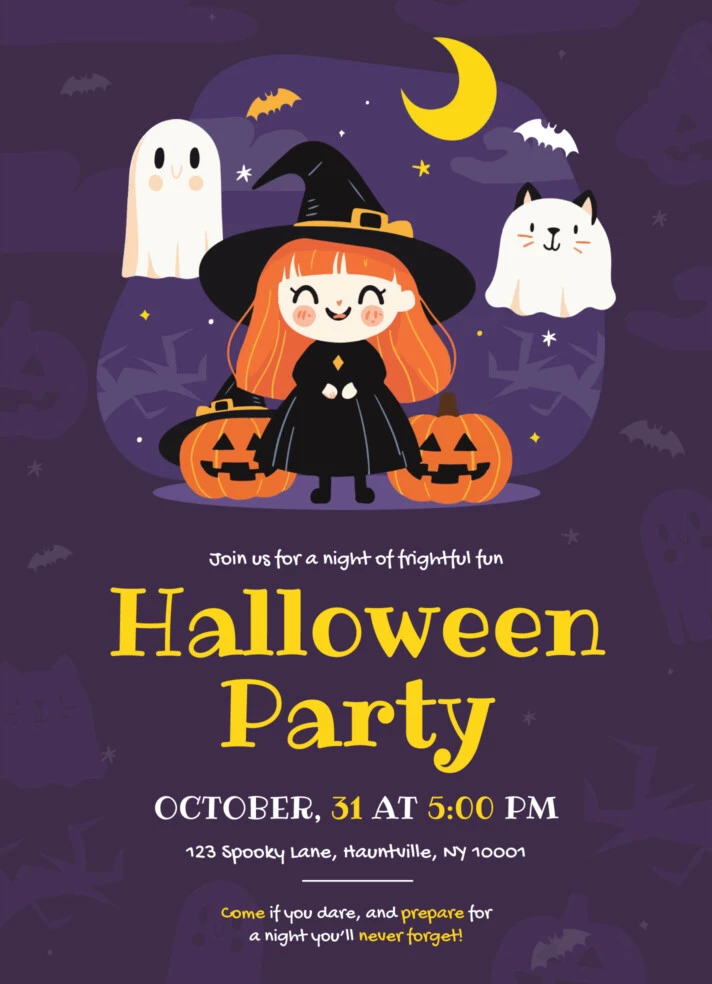 Halloween Invitation Free Google Docs Template