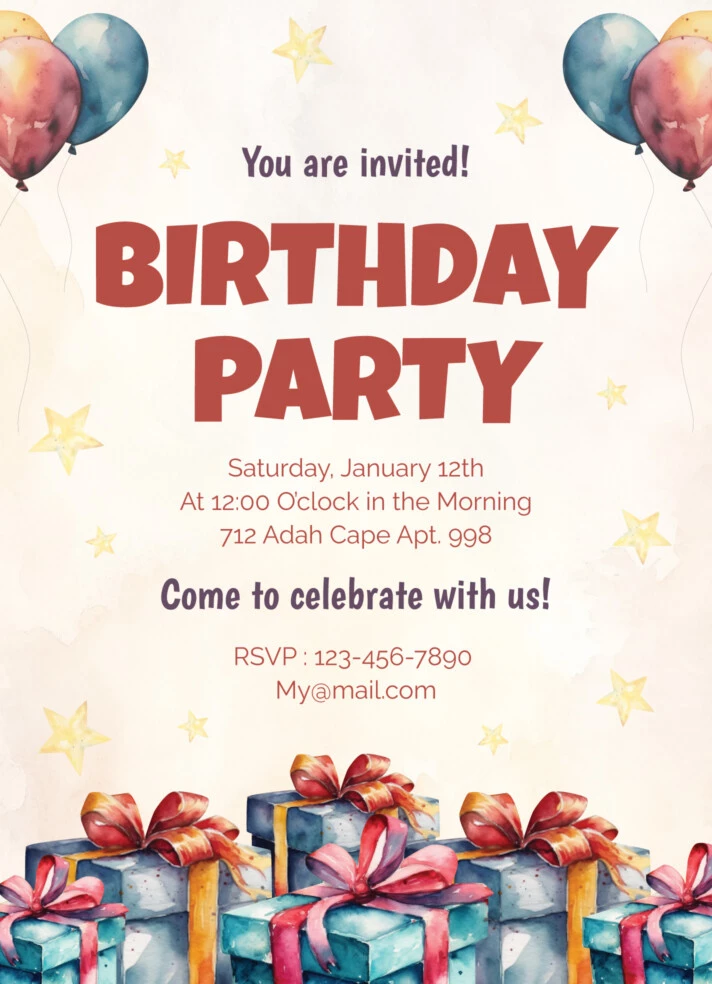 Happy Birthday Flyer Free Google Docs Template