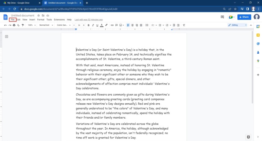 How to Save on Google Docs