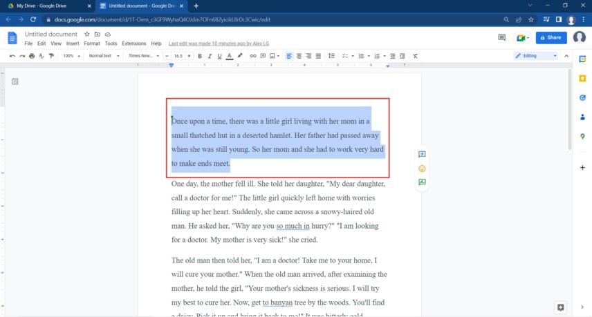 How to Strikethrough on Google Docs