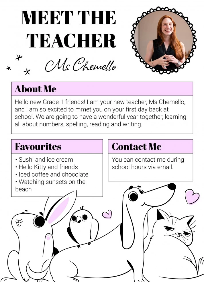 Meet The Teacher Letter Free Google Docs Template