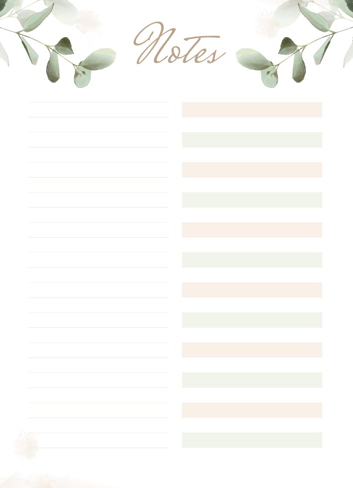 Notes Free Google Docs Template