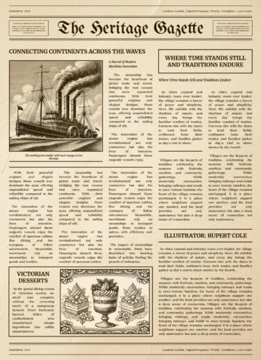 Old Timey Newspaper Free Google Docs Template