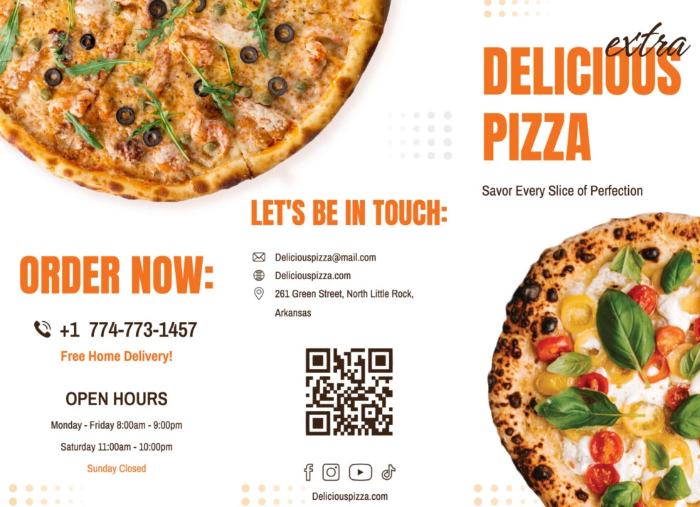 Pizza Restaurant Brochure Free Google Docs Template