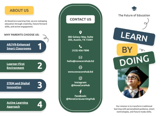 School Brochure Free Google Docs Template