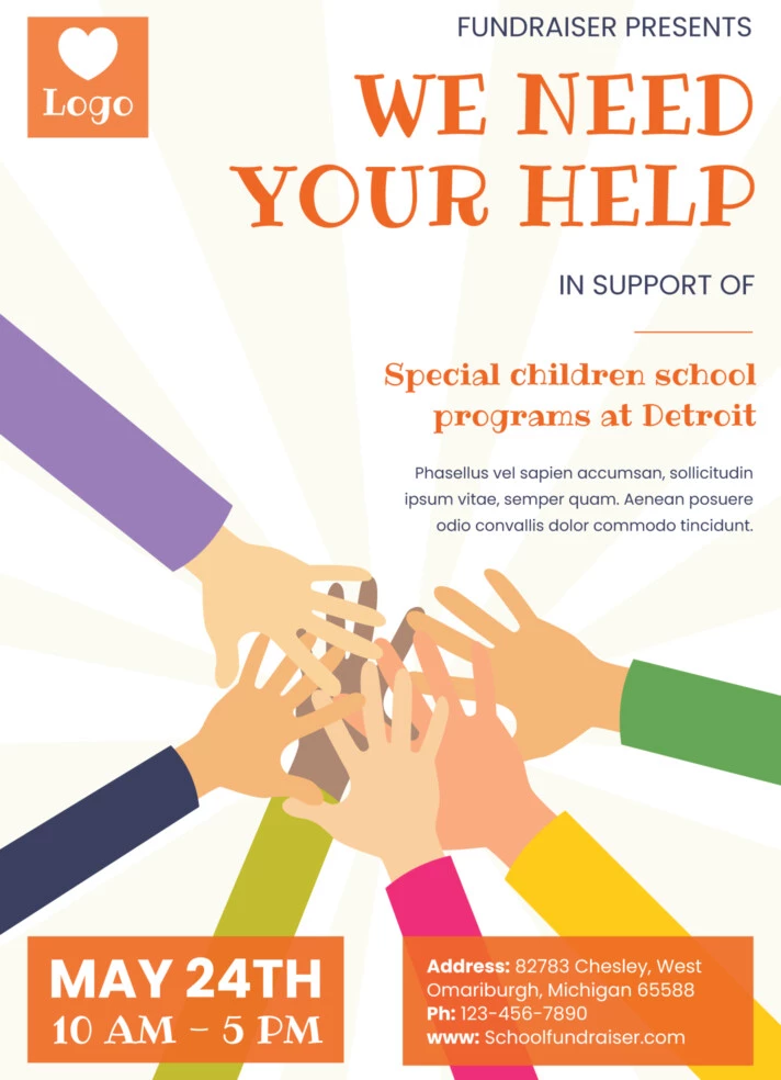 School Fundraiser Flyer Free Google Docs Template