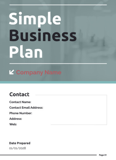 Simple Business Plan Free Google Docs Template