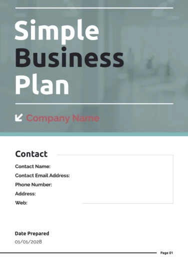 Simple Business Plan Free Google Docs Template